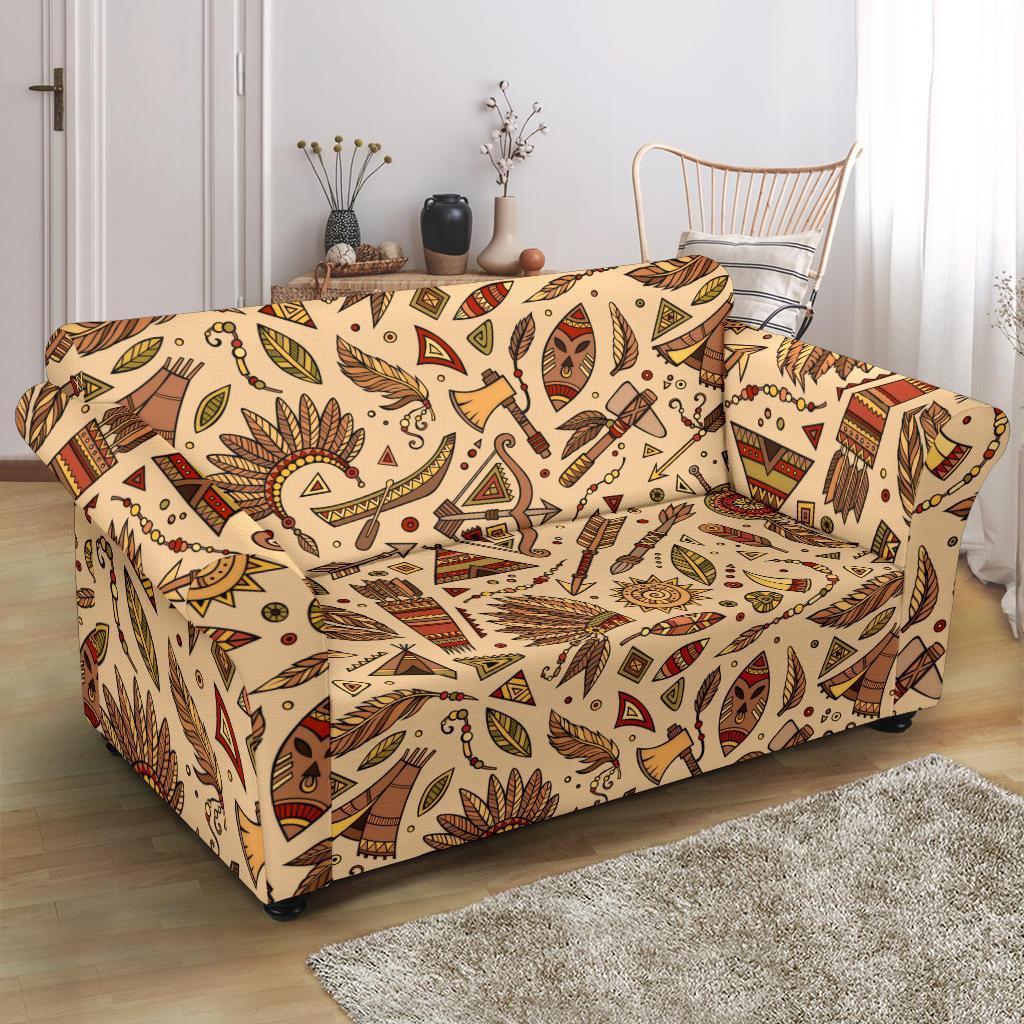 Navajo Tribal Aztec Native Indians American Print Loveseat Cover-grizzshop