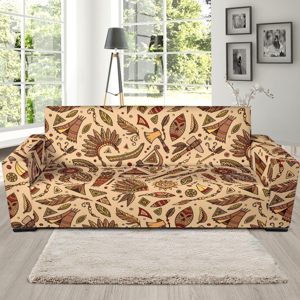 Navajo Tribal Aztec Native Indians American Print Sofa Covers-grizzshop