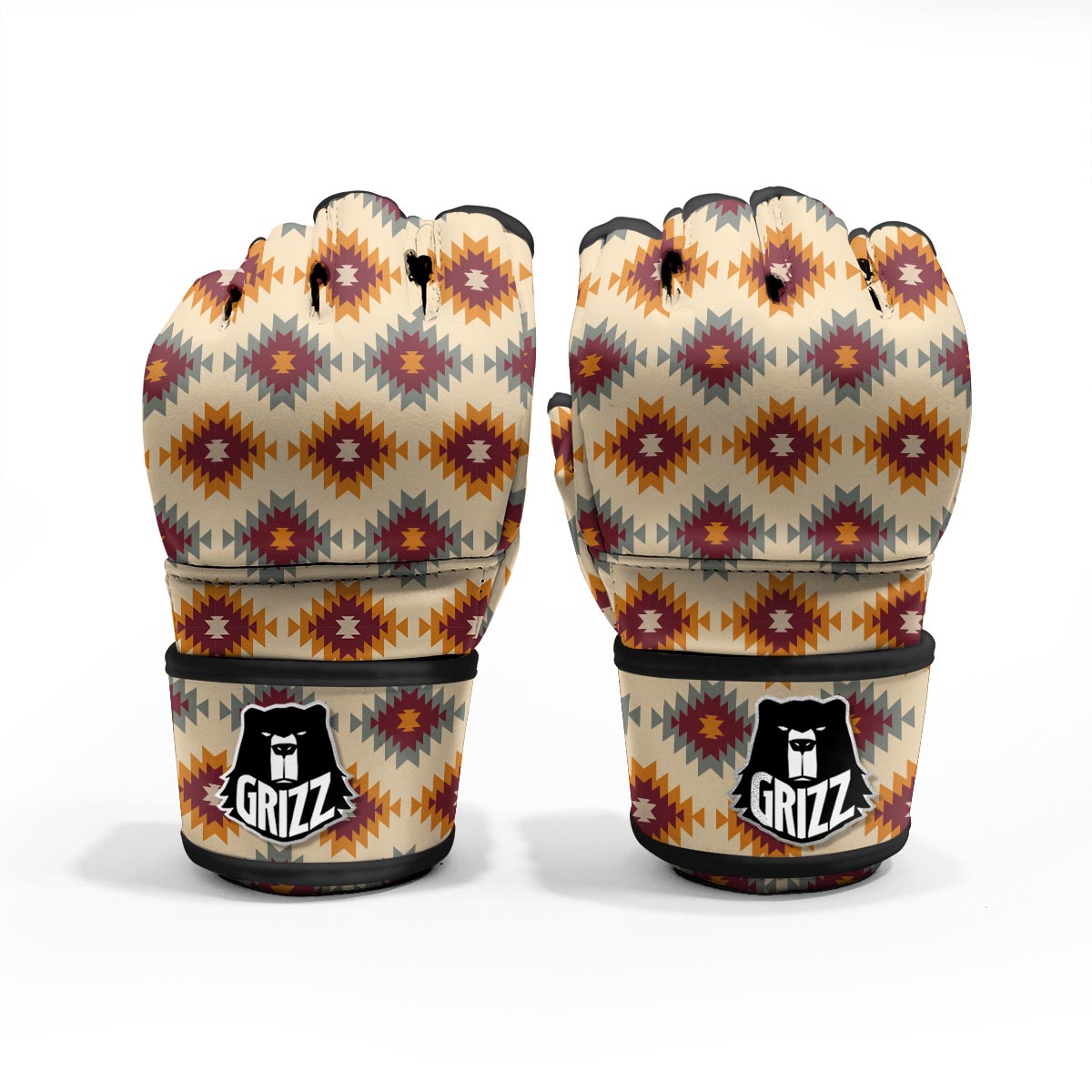 Navajo Tribal Southwestern Print Pattern MMA Gloves-grizzshop