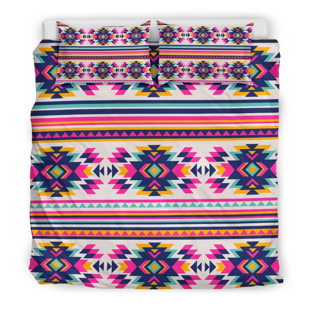 Navajo Native American Indians Aztec Tribal Print Duvet Cover Bedding Set-grizzshop
