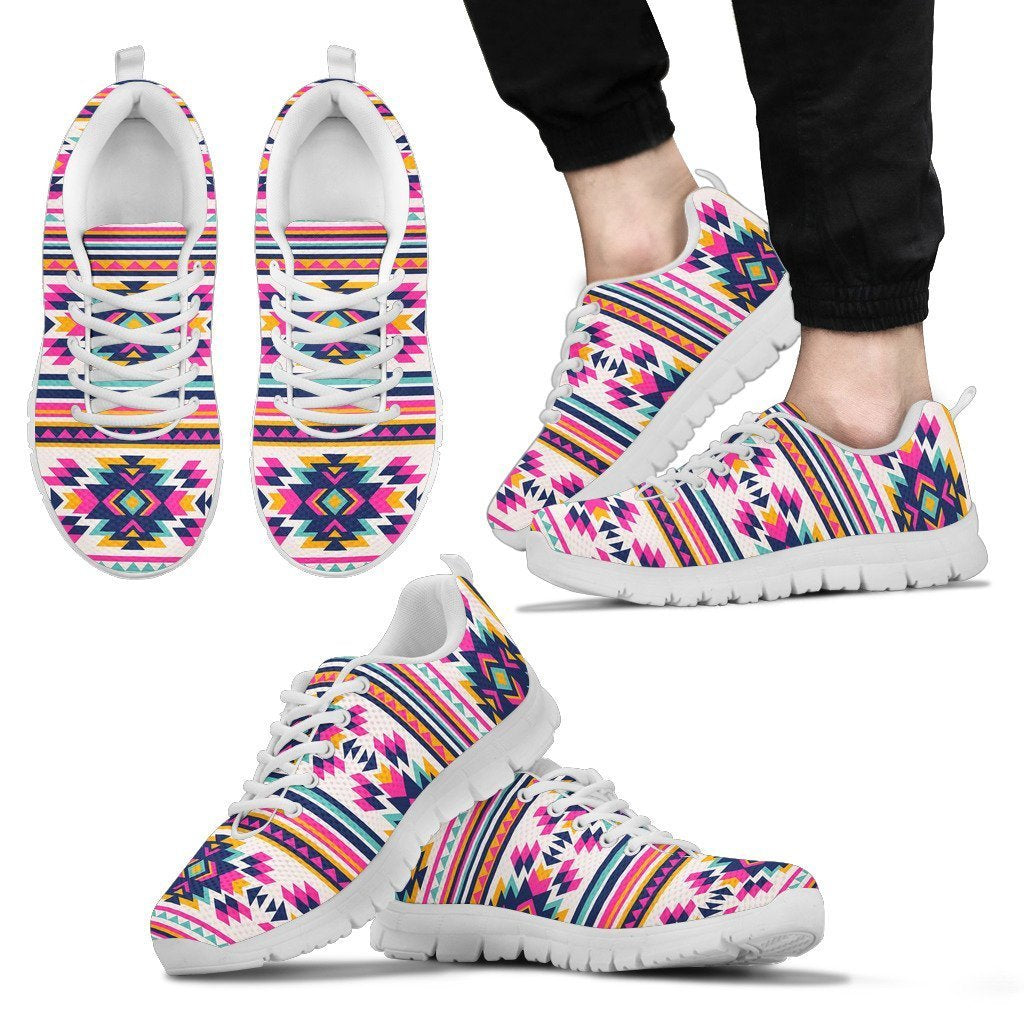 Navajo Native American Indians Aztec Tribal Print Men Shoes Sneakers-grizzshop
