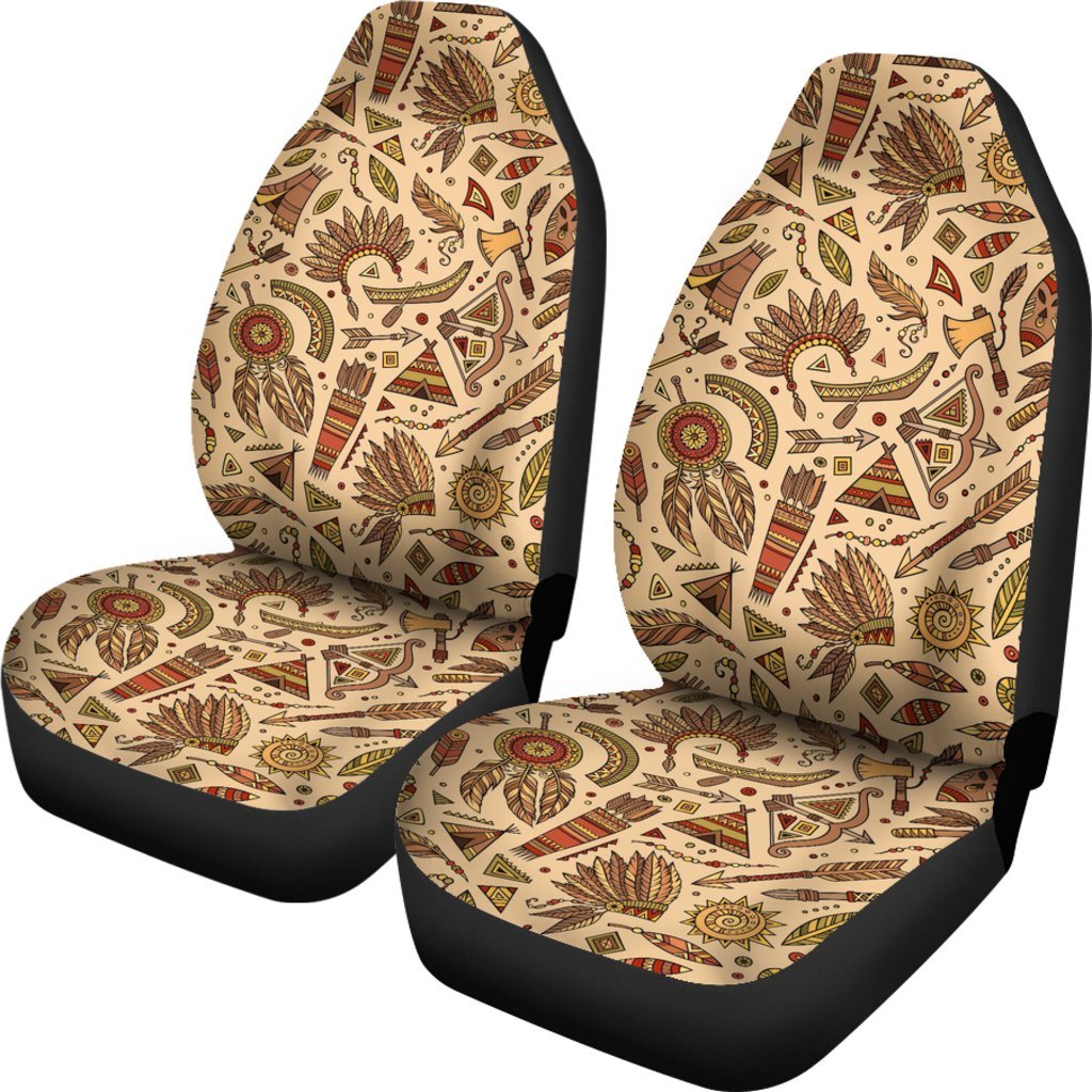 Navajo Tribal Aztec Native Indians American Print Universal Fit Car Seat Cover-grizzshop