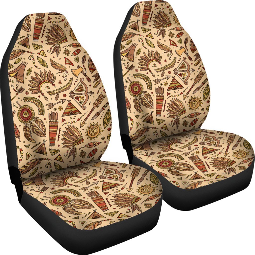 Navajo Tribal Aztec Native Indians American Print Universal Fit Car Seat Cover-grizzshop