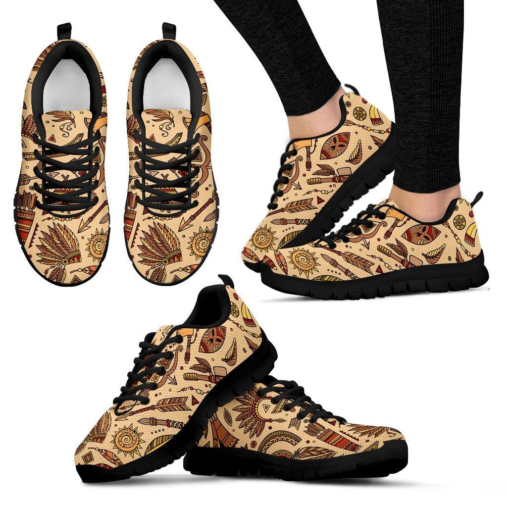 Navajo Tribal Aztec Native Indians American Print Women Shoes Sneakers-grizzshop