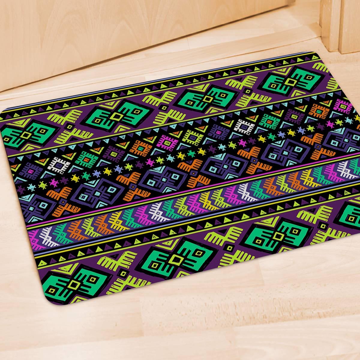 Navojo Aztec Print Door Mat-grizzshop