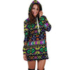 Navojo Aztec Print Hoodie Dress-grizzshop