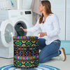 Navojo Aztec Print Laundry Basket-grizzshop