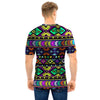 Navojo Aztec Print Men T Shirt-grizzshop