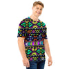 Navojo Aztec Print Men T Shirt-grizzshop