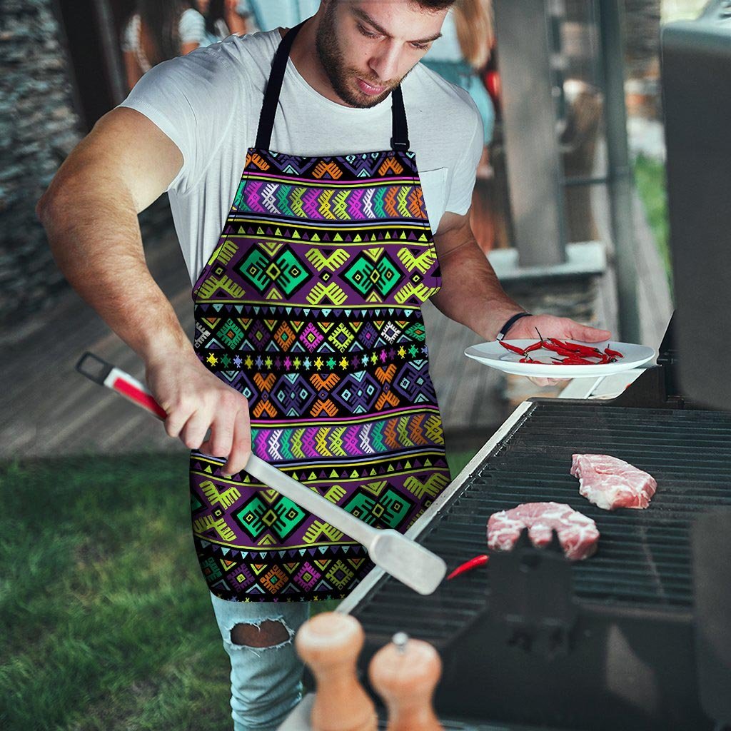 Navojo Aztec Print Men's Apron-grizzshop