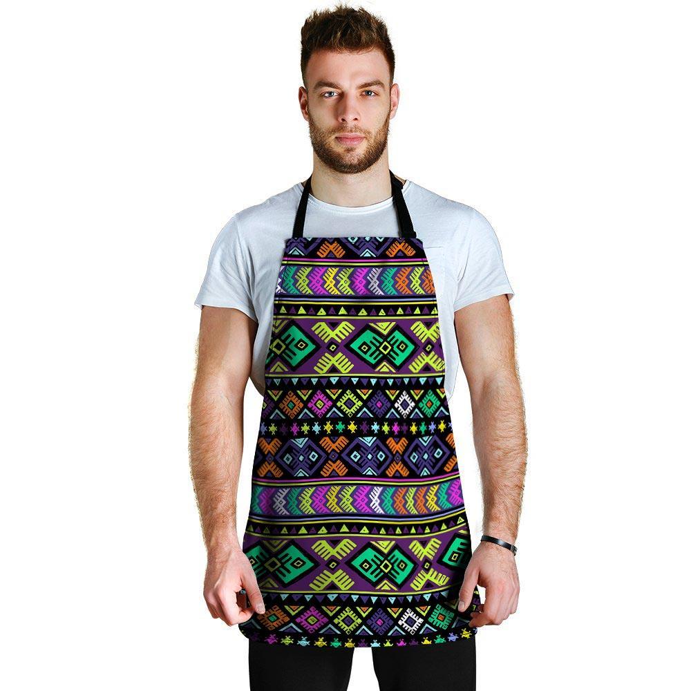 Navojo Aztec Print Men's Apron-grizzshop