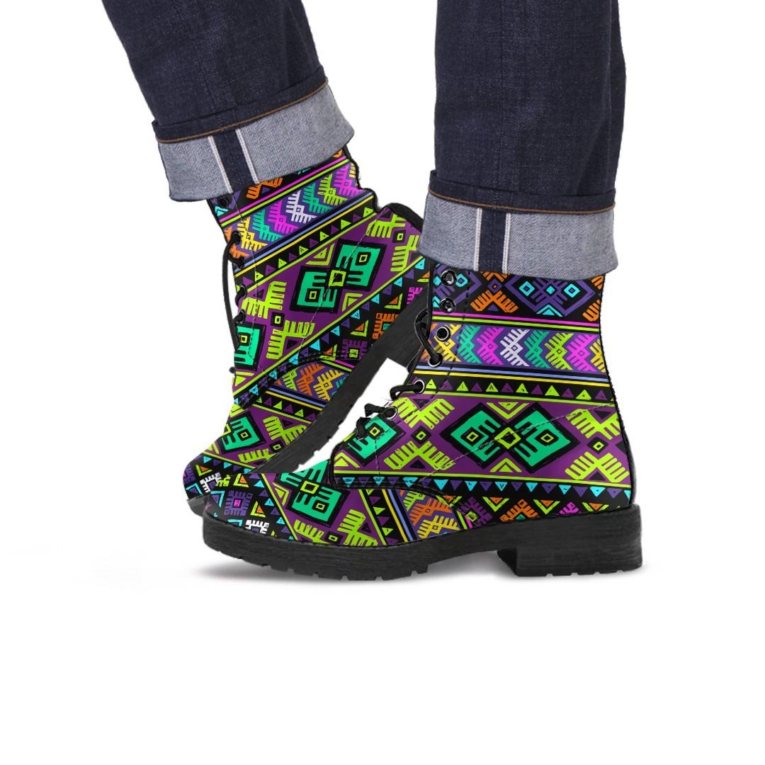 Navojo Aztec Print Men's Boots-grizzshop