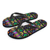 Navojo Aztec Print Men's Flip Flops-grizzshop