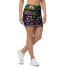 Navojo Aztec Print Mini Skirt-grizzshop