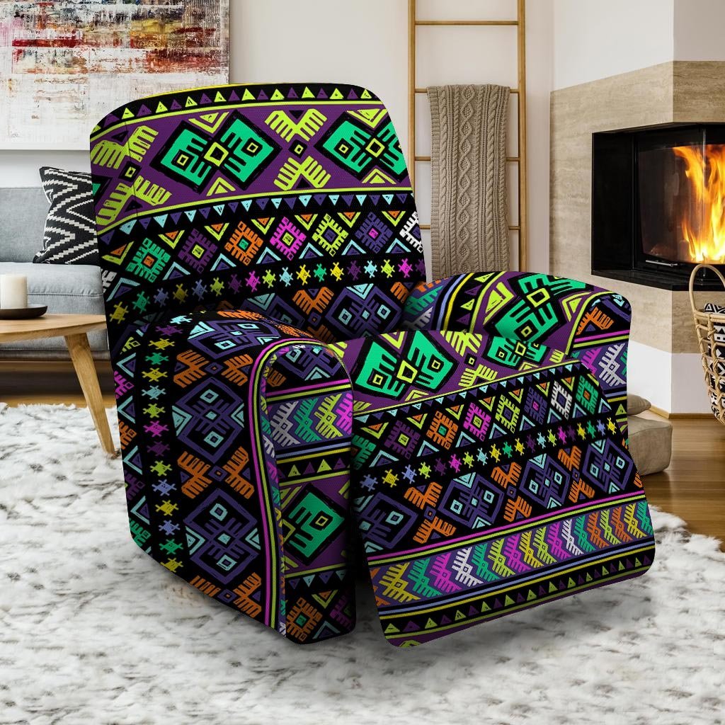 Navojo Aztec Print Recliner Cover-grizzshop