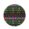 Navojo Aztec Print Round Rug-grizzshop