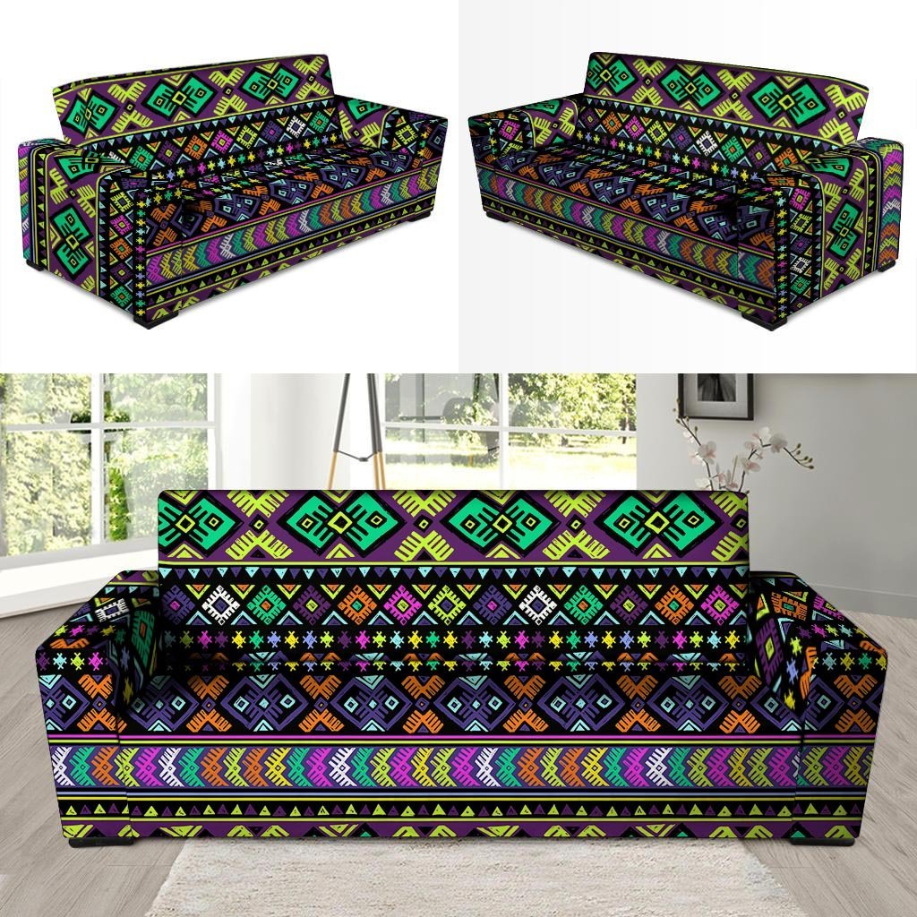 Navojo Aztec Print Sofa Cover-grizzshop