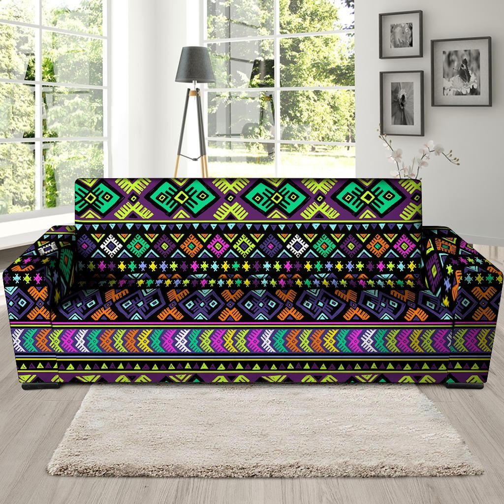 Navojo Aztec Print Sofa Cover-grizzshop