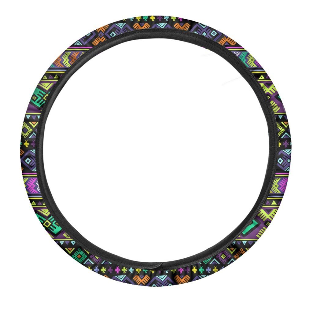 Navojo Aztec Print Steering Wheel Cover-grizzshop