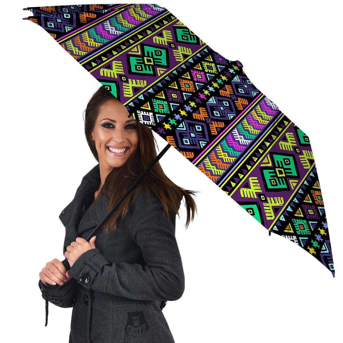 Navojo Aztec Print Umbrella-grizzshop