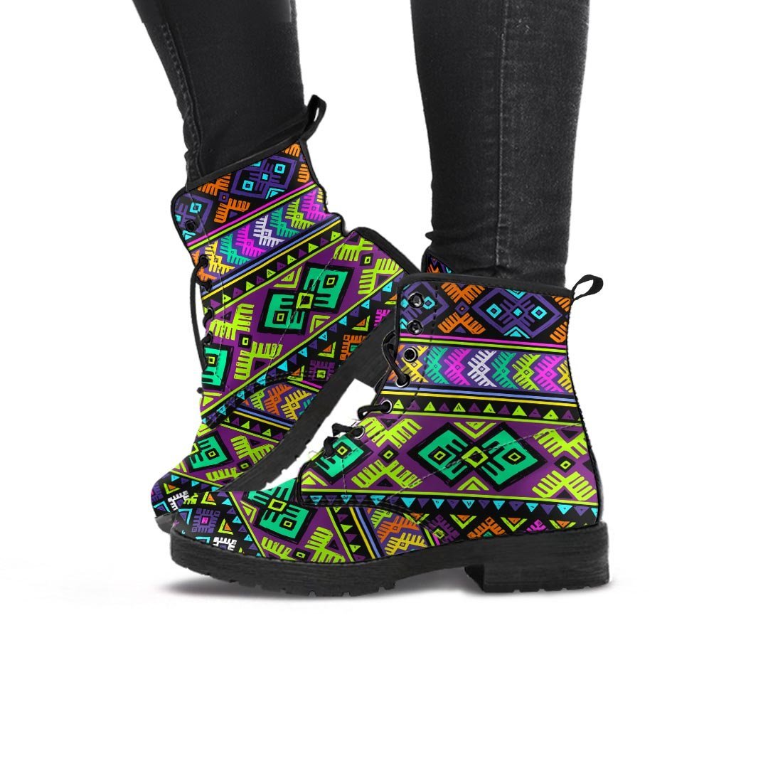 Navojo Aztec Print Women's Boots-grizzshop