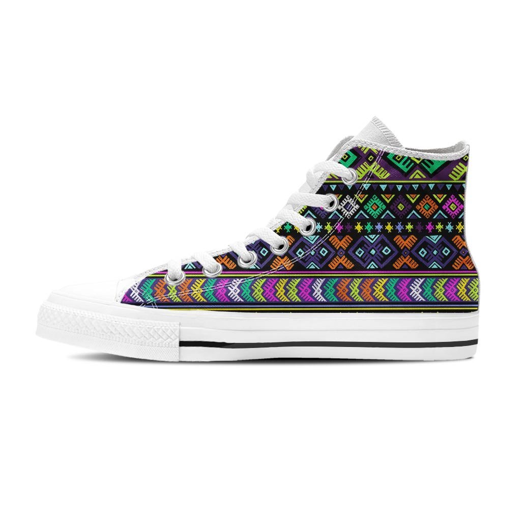 Navojo Aztec Print Women's High Top Shoes-grizzshop