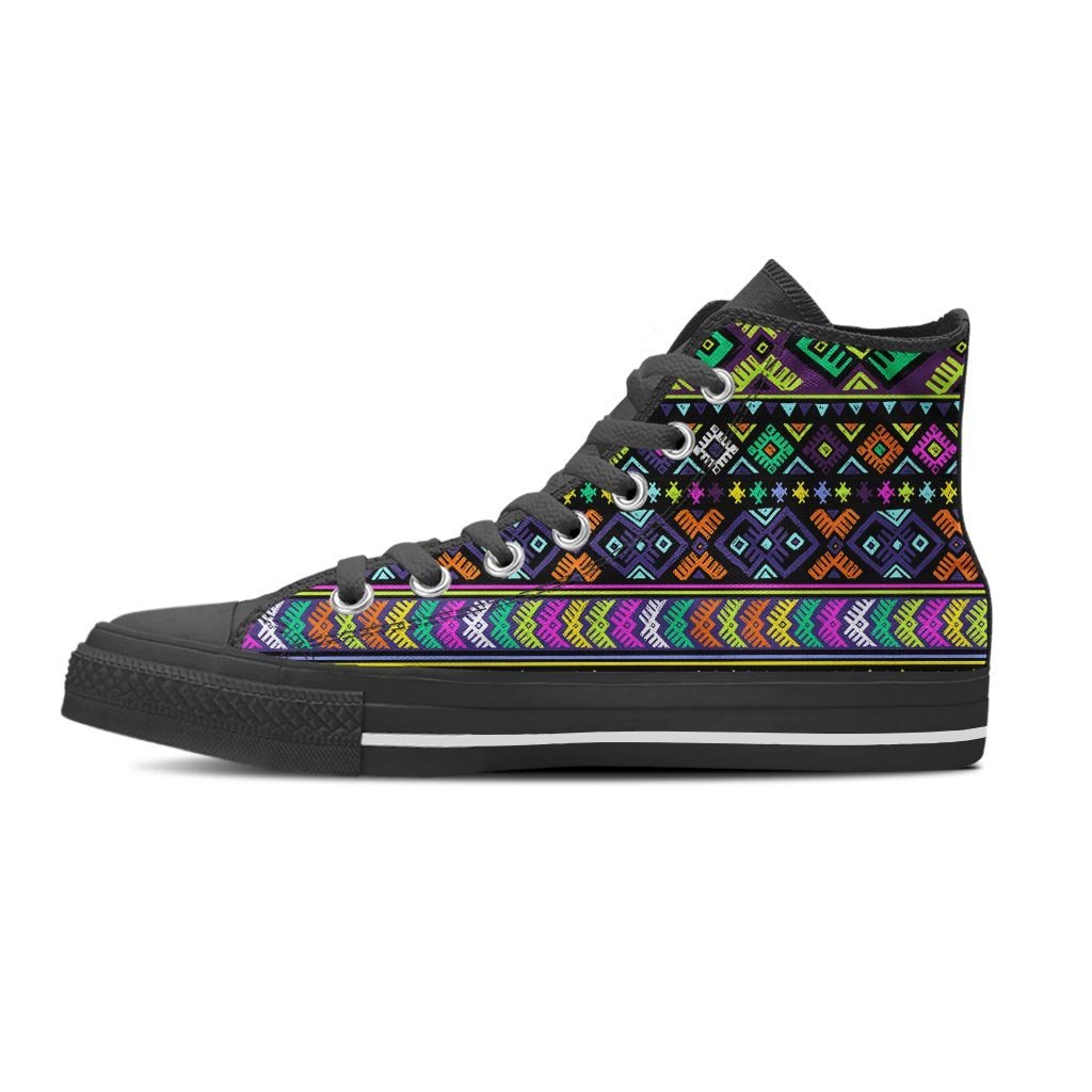 Navojo Aztec Print Women's High Top Shoes-grizzshop