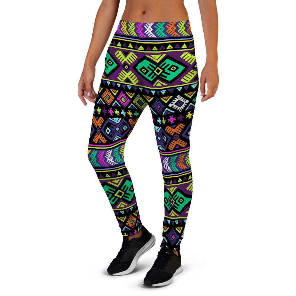 Navojo Aztec Print Women's Joggers-grizzshop