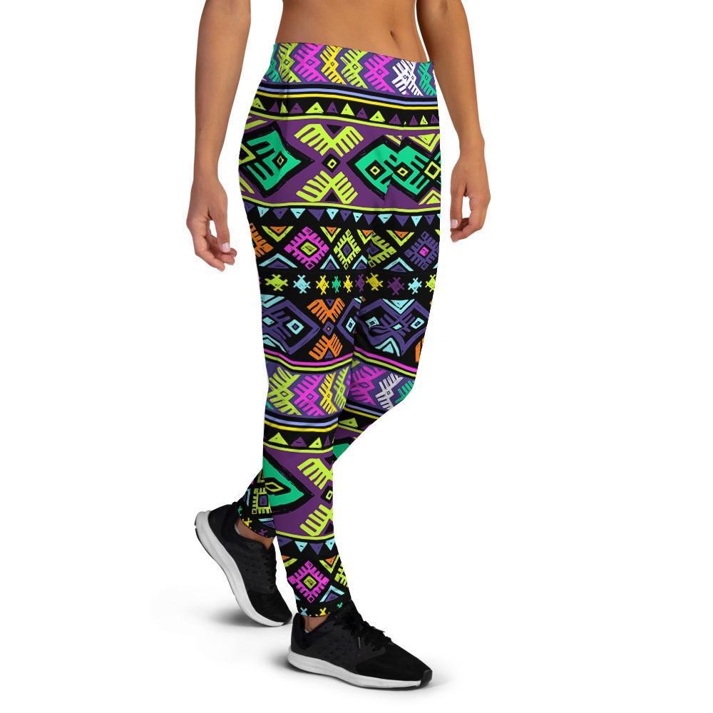 Navojo Aztec Print Women's Joggers-grizzshop