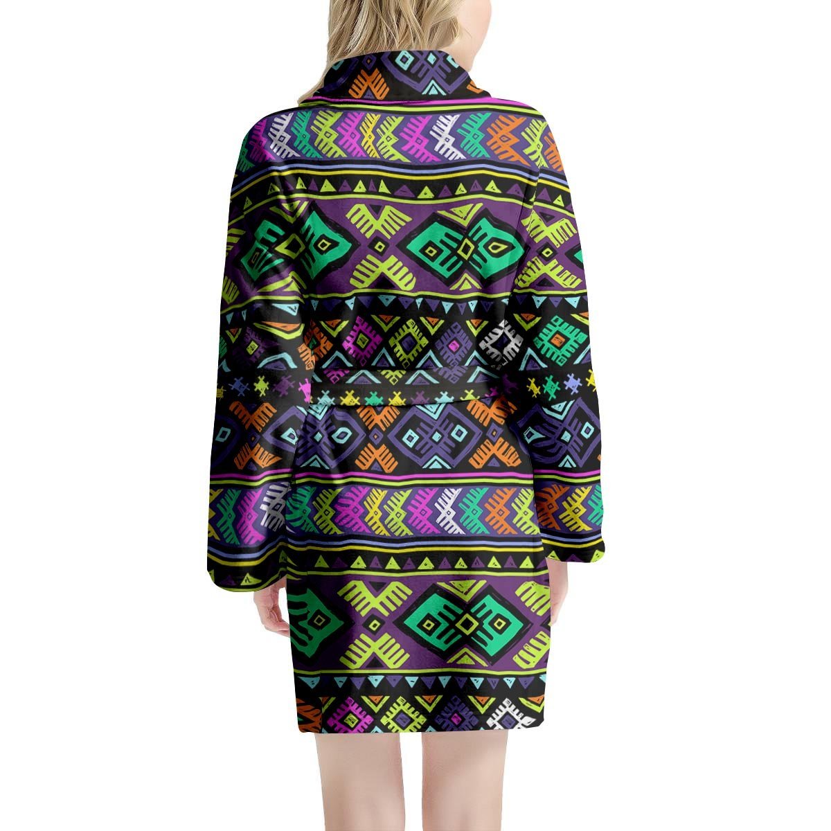 Navojo Aztec Print Women's Robe-grizzshop