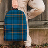 Navy Blue Plaid Tartan Backpack-grizzshop