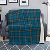 Navy Blue Plaid Tartan Blanket-grizzshop