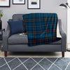 Navy Blue Plaid Tartan Blanket-grizzshop