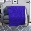 Navy Glitter Texture Print Blanket-grizzshop