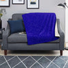 Navy Glitter Texture Print Blanket-grizzshop