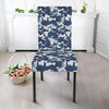 Navy Military Camouflage Camo Pattern Print Chair Cover-grizzshop