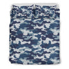 Navy Military Camouflage Camo Pattern Print Duvet Cover Bedding Set-grizzshop