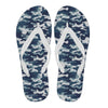 Navy Military Camouflage Camo Pattern Print Men & Women Flip Flops-grizzshop