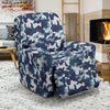 Navy Military Camouflage Camo Pattern Print Recliner Cover-grizzshop