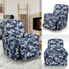 Navy Military Camouflage Camo Pattern Print Recliner Cover-grizzshop