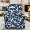 Navy Military Camouflage Camo Pattern Print Recliner Cover-grizzshop