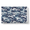 Navy Military Camouflage Camo Pattern Print Throw Blanket-grizzshop