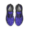 Navy Paisley Bandana Print Black Running Shoes-grizzshop