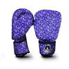 Navy Paisley Bandana Print Boxing Gloves-grizzshop