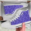 Navy Paisley Bandana Print White High Top Shoes-grizzshop