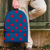 Navy Polka Dot Backpack-grizzshop