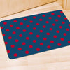 Navy Polka Dot Door Mat-grizzshop