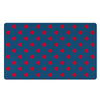 Navy Polka Dot Door Mat-grizzshop