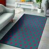 Navy Polka Dot Floor Mat-grizzshop