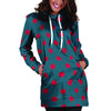 Navy Polka Dot Hoodie Dress-grizzshop